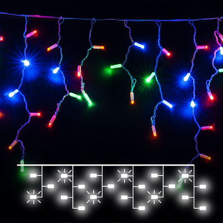 Гирлянда бахрома с мерцанием Eurosvet 100-101 a060409 Гирлянда бахрома с мерцанием Eurosvet 100-101 a060409