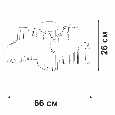 Люстра потолочная Vitaluce V5884-0/10PL Люстра потолочная Vitaluce V5884-0/10PL