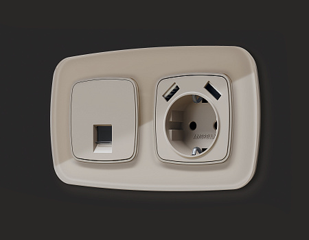 Лицевая панель для электрической розетки с/з со шторками 2USB A+A QUANT Ambrella Volt OMEGA OP3690 Лицевая панель для электрической розетки с/з со шторками 2USB A+A QUANT Ambrella Volt OMEGA OP3690