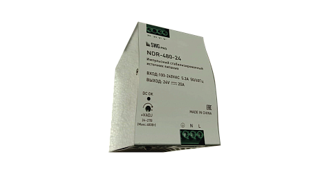 Блок питания для светодиодной ленты 480Вт 24В SWG NDR-480-24
