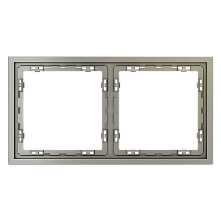 Рамка пластиковая VOLTUM S70 на 2 поста, (шелк) VLS100204