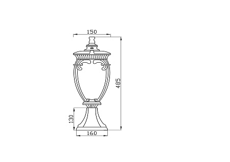 Парковый светильник Maytoni Fleur O414FL-01BZ