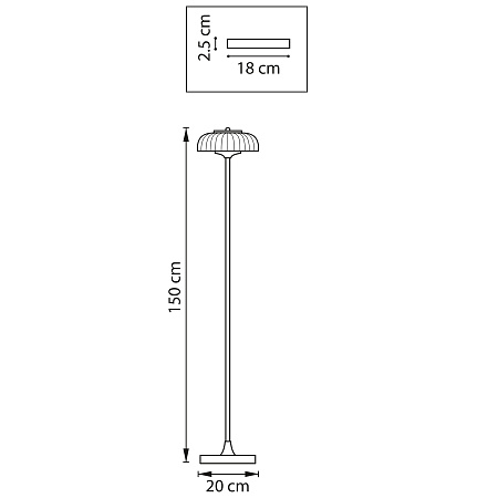 Торшер светодиодный Lightstar Acrile 738773