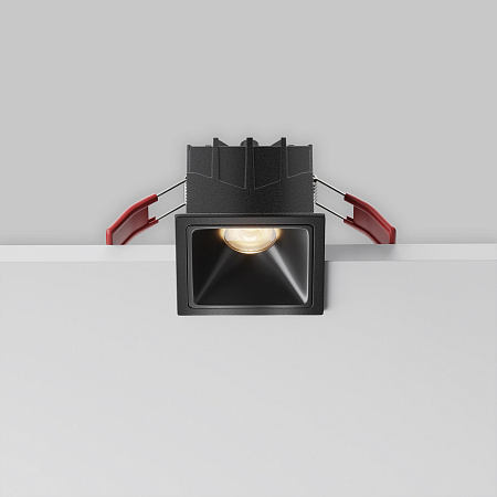 Светильник встраиваемый светодиодный Maytoni Alfa LED DL043-01-10W3K-SQ-B-1
