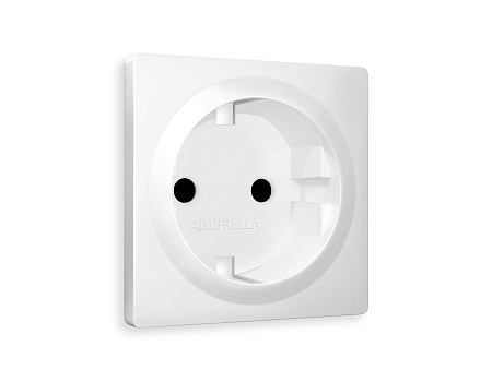 Лицевая панель для электрической розетки с/з со шторками QUANT Ambrella Volt ALFA AP1270 Лицевая панель для электрической розетки с/з со шторками QUANT Ambrella Volt ALFA AP1270