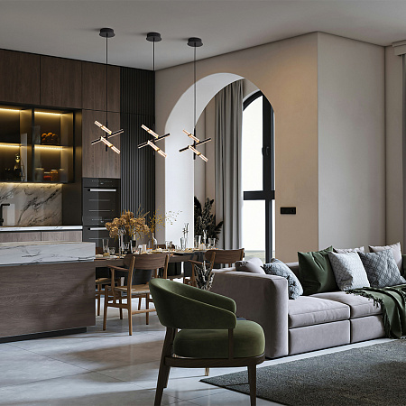 Люстра подвесная светодиодная Freya Brilliance FR5557PL-L22B1