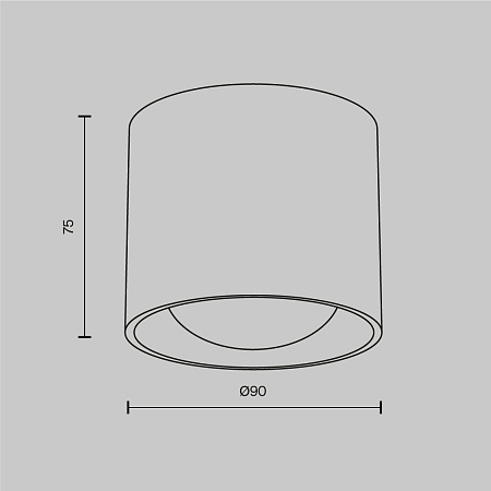 Светильник потолочный светодиодный Maytoni Lens C217CL-15W3K-B