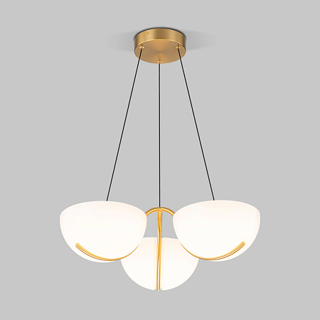 Люстра подвесная светодиодная Eurosvet Emisfero 50083/3 LED золото a069300