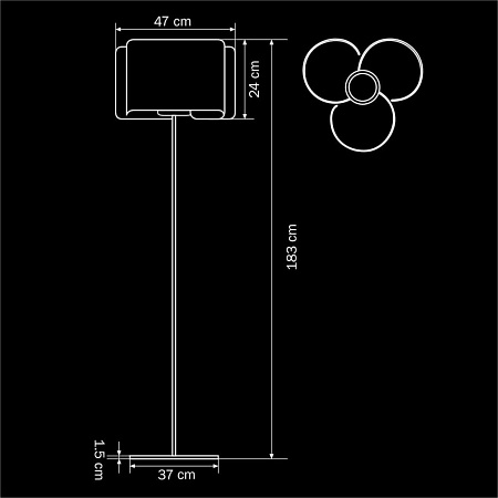Торшер Lightstar Simple Light 811 811737