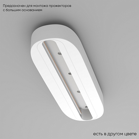 Основание для монтажа трековых однофазных светильников Crystal Lux CLT 0.213 05 WH