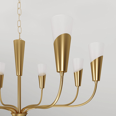 Люстра подвесная Eurosvet Rhyton 60167/8 латунь a068281 Люстра подвесная Eurosvet Rhyton 60167/8 латунь a068281