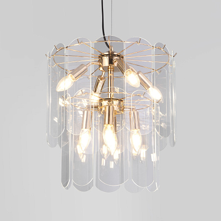 Люстра подвесная Eurosvet Claire 60170/8 золото a069011 Люстра подвесная Eurosvet Claire 60170/8 золото a069011