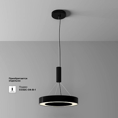 Светильник потолочный светодиодный Maytoni Lua C093CL-36W3K-B