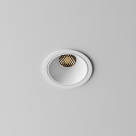 Светильник встраиваемый светодиодный Maytoni Alfa LED DL043-01-10W3K-RD-W-1
