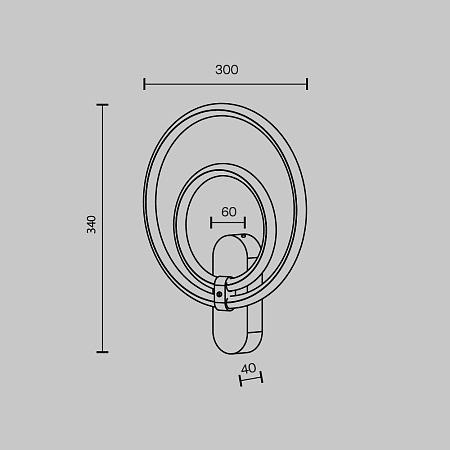 Светильник настенный светодиодный Maytoni Link MOD357WL-L16BS3K Светильник настенный светодиодный Maytoni Link MOD357WL-L16BS3K