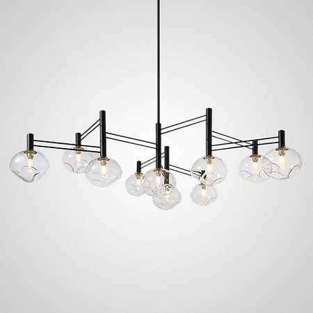 Люстра на штанге Imperiumloft TEMPER L10 Black 229048-26