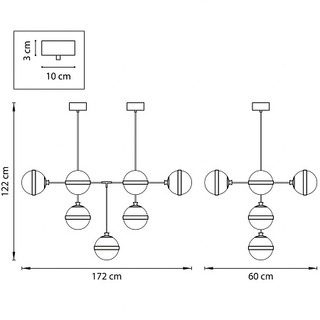 Потолочная люстра Lightstar Globo 813191 Потолочная люстра Lightstar Globo 813191