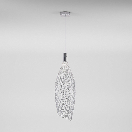 Светильник подвесной светодиодный Eurosvet Ruche 90352/1 хром a069062 Светильник подвесной светодиодный Eurosvet Ruche 90352/1 хром a069062