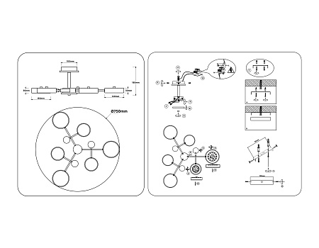 Люстра потолочная светодиодная Ambrella light FL4861