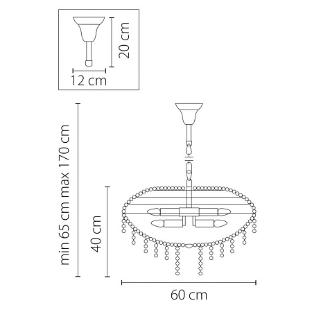 Подвесная люстра Osgona Classic 700150