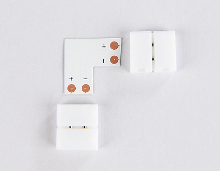 Соединитель угловой L для светодиодной ленты 5050 12/24V (2 конт.) 10 шт Ambrella light GS GS6551 Соединитель угловой L для светодиодной ленты 5050 12/24V (2 конт.) 10 шт Ambrella light GS GS6551