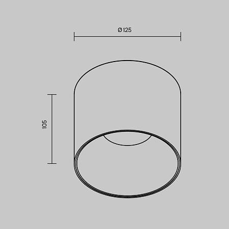 Светильник потолочный Maytoni Alfa LED C064CL-01-25W3K-D-RD-WB