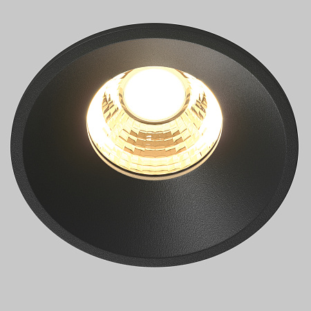 Светильник встраиваемый светодиодный Maytoni Round DL058-7W2.7K-B