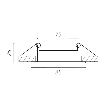 Потолочная чаша встраиваемая к 215ххх/304хх Lightstar Alta 215007 Потолочная чаша встраиваемая к 215ххх/304хх Lightstar Alta 215007