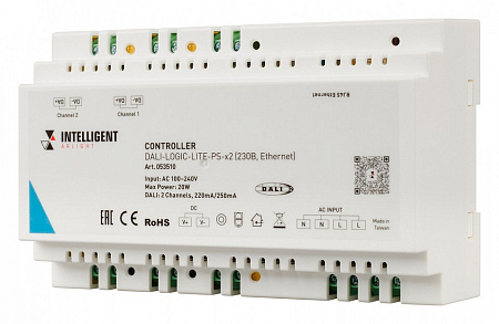 Контроллер DALI/DALI2 на 64 адреса Arlight INTELLIGENT 053510 Контроллер DALI/DALI2 на 64 адреса Arlight INTELLIGENT 053510