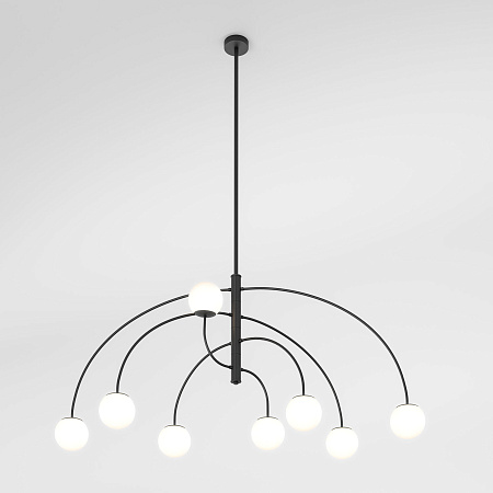 Люстра на штанге Eurosvet Cenacolo 30179/8 черный a069122 Люстра на штанге Eurosvet Cenacolo 30179/8 черный a069122