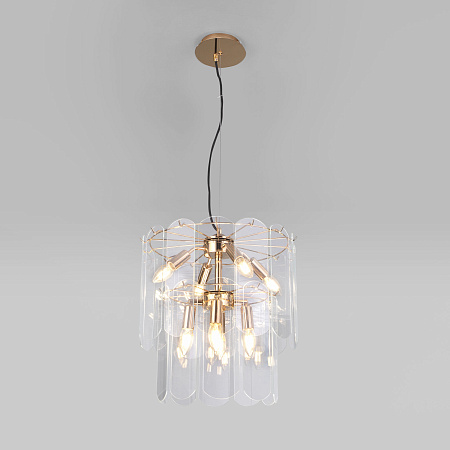 Люстра подвесная Eurosvet Claire 60170/8 золото a069011 Люстра подвесная Eurosvet Claire 60170/8 золото a069011