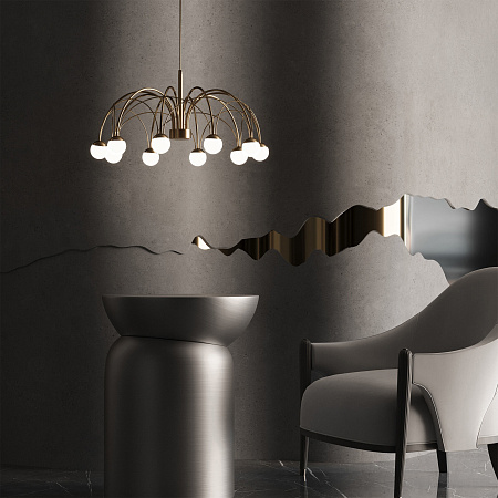 Люстра подвесная светодиодная Eurosvet Ragno 90030/10 LED золото a069298 Люстра подвесная светодиодная Eurosvet Ragno 90030/10 LED золото a069298