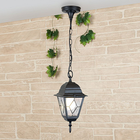 Уличный подвесной светильник Elektrostandard Vega H черный a025021 Уличный подвесной светильник Elektrostandard Vega H черный a025021