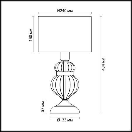 Настольная лампа Odeon Light Lilit 4687/1T Настольная лампа Odeon Light Lilit 4687/1T
