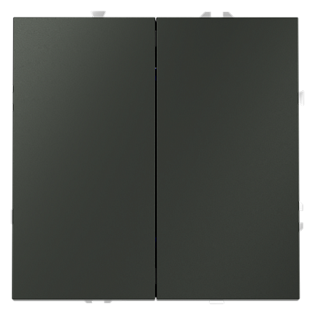 Выключатель с самовозвратом встраиваемый VOLTUM S70 двухклавишный (титан) VLS020606 Выключатель с самовозвратом встраиваемый VOLTUM S70 двухклавишный (титан) VLS020606