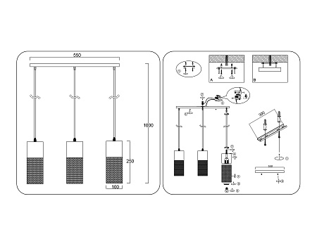 Светильник подвесной Ambrella light TR8499 Светильник подвесной Ambrella light TR8499