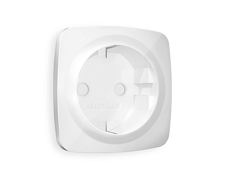 Лицевая панель для электрической розетки с заземлением QUANT Ambrella Volt OMEGA OP1060 Лицевая панель для электрической розетки с заземлением QUANT Ambrella Volt OMEGA OP1060