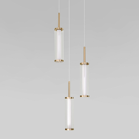Светильник подвесной светодиодный Eurosvet Stark 50386/3 LED латунь a067954 Светильник подвесной светодиодный Eurosvet Stark 50386/3 LED латунь a067954