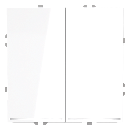 Выключатель встраиваемый VOLTUM S70 двухклавишный с подсветкой (белый глянцевый) VLS020201 Выключатель встраиваемый VOLTUM S70 двухклавишный с подсветкой (белый глянцевый) VLS020201