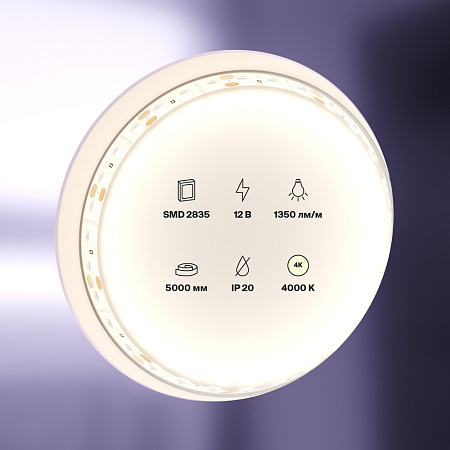 Светодиодная лента 14,4Вт/м 12V IP20 4000K Maytoni 10115
