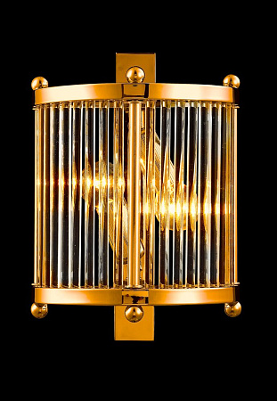 Настенный светильник Crystal Lux TADEO AP2 GOLD/TRANSPARENTE