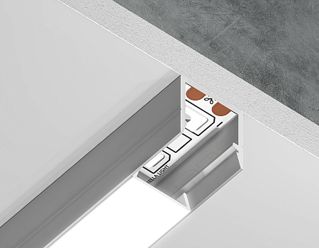Профиль алюминиевый накладной 10*10 Ambrella light Illumination GP1650AL Профиль алюминиевый накладной 10*10 Ambrella light Illumination GP1650AL
