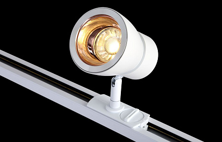 Трековый однофазный светильник Crystal Lux CLT 0.31 009 WH-GO