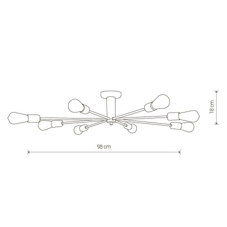 Потолочная люстра Nowodvorski Mill 9135 Потолочная люстра Nowodvorski Mill 9135