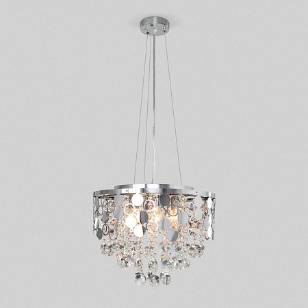 Хрустальная люстра Eurosvet Lianna 10123/6 хром a054115 Хрустальная люстра Eurosvet Lianna 10123/6 хром a054115