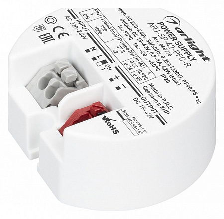 Блок питания 42Вт 15-42В IP20 Arlight ARJ-SP 048775 Блок питания 42Вт 15-42В IP20 Arlight ARJ-SP 048775