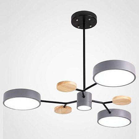 Люстра на штанге светодиодная Imperiumloft MEADE 4 lamps Grey MEADE-01 151685-26 Люстра на штанге светодиодная Imperiumloft MEADE 4 lamps Grey MEADE-01 151685-26