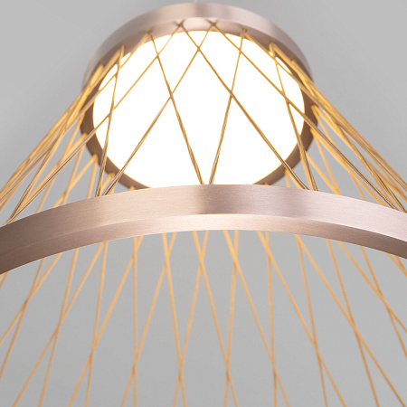 Светильник подвесной светодиодный Eurosvet Cesta 40016/1 LED коричневый a069283 Светильник подвесной светодиодный Eurosvet Cesta 40016/1 LED коричневый a069283