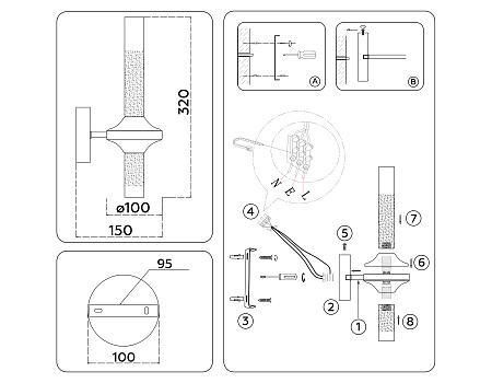Бра Ambrella light LH55355 Бра Ambrella light LH55355