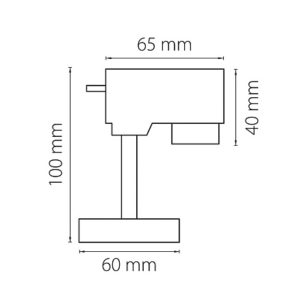Адаптер для однофазного шинопровода к 21443х/21448x Lightstar Asta 592057